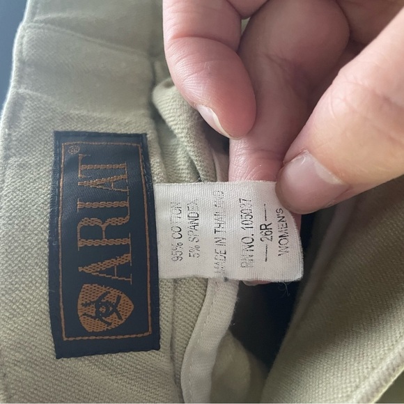 Ariat Tan Woman's Breeches Size 26 - Picture 7 of 10